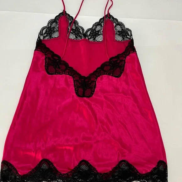 Vintage Versailles Pink Lace Trim Chemise - Picture 9 of 10